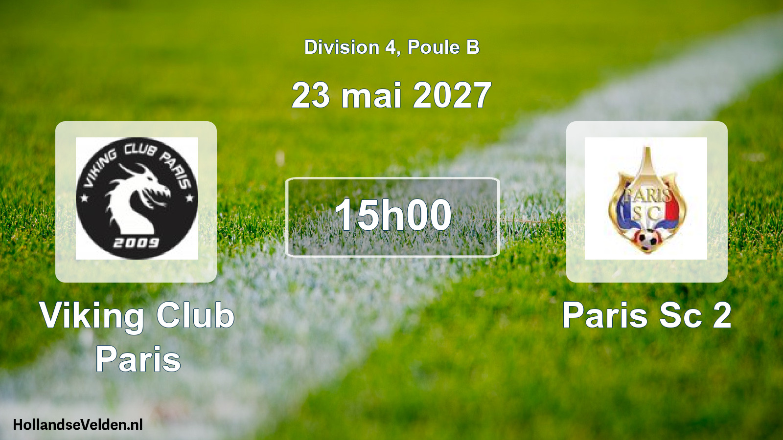 Match programmé: Viking Club Paris - Paris Sc 2 (23 mai 2027)