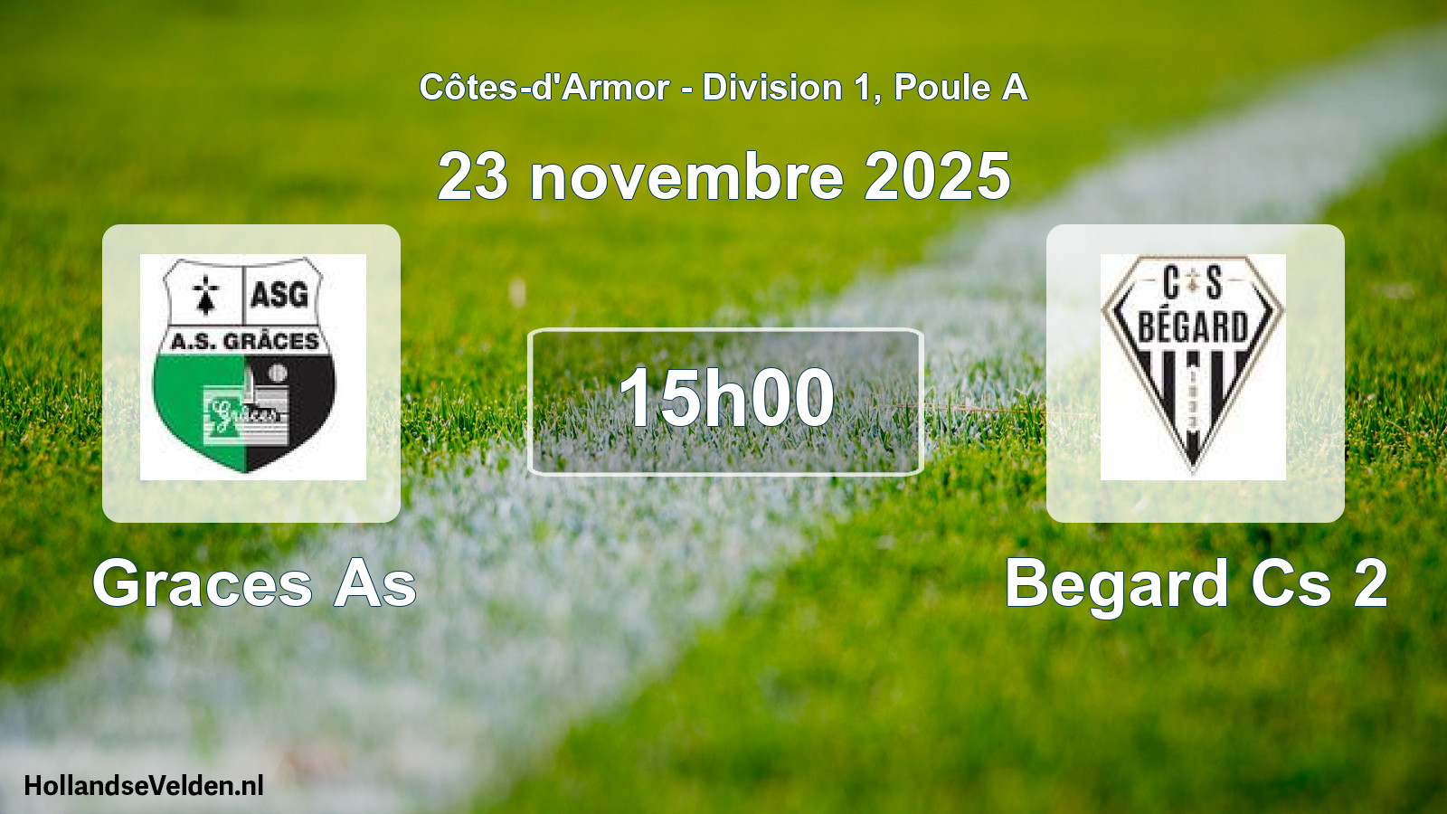 Geplande wedstrijd: Graces As - Begard Cs 2 (23 novembre 2025)