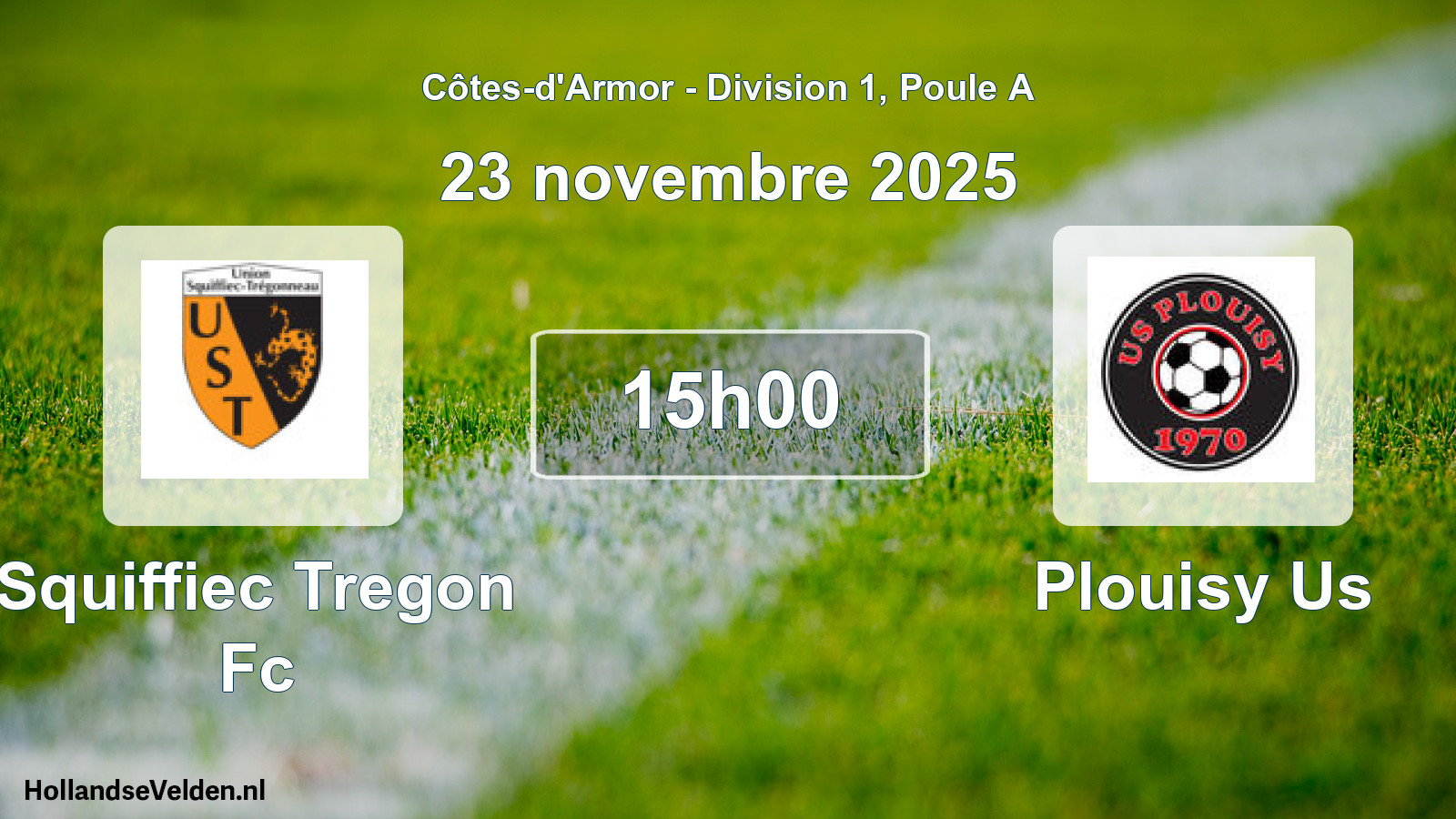 Geplande wedstrijd: Squiffiec Tregon Fc - Plouisy Us (23 novembre 2025)