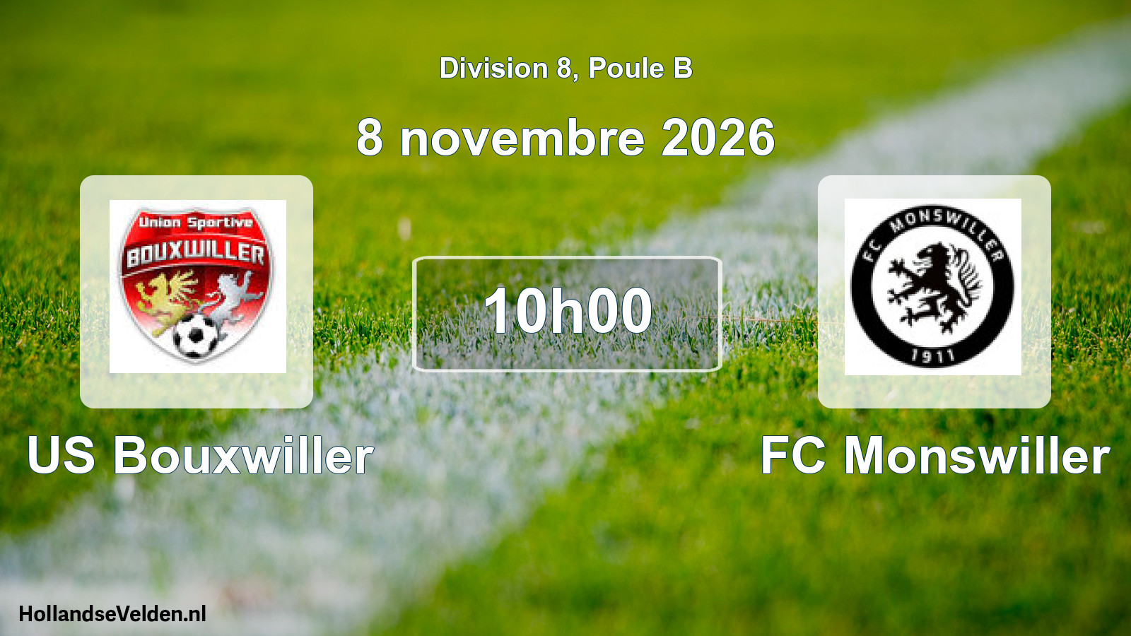 Scheduled Match: US Bouxwiller - FC Monswiller (8 November 2026)