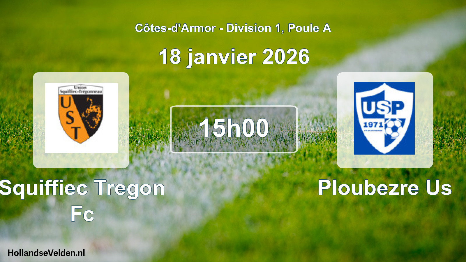 Scheduled Match: Squiffiec Tregon Fc - Ploubezre Us (18 January 2026)