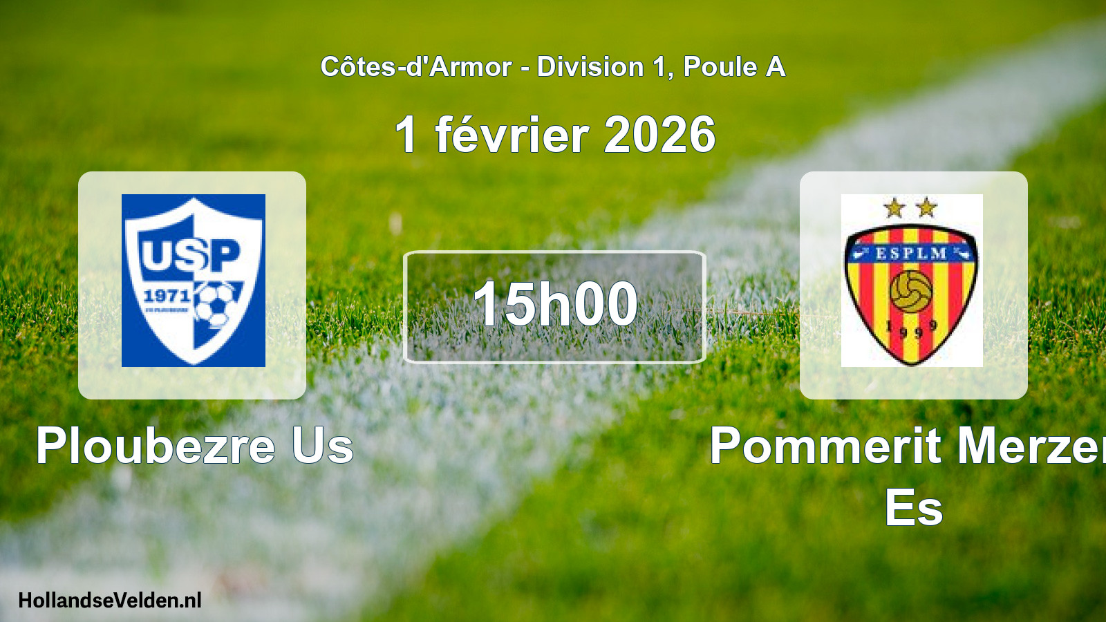 Scheduled Match: Ploubezre Us - Pommerit Merzer Es (1 February 2026)