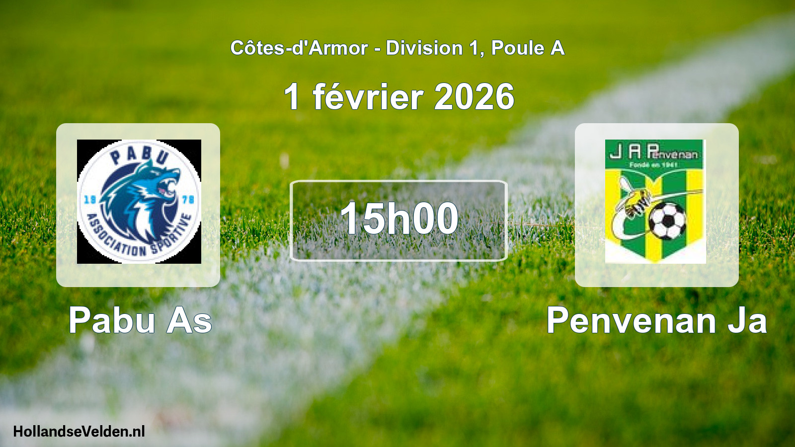 Scheduled Match: Pabu As - Penvenan Ja (1 February 2026)