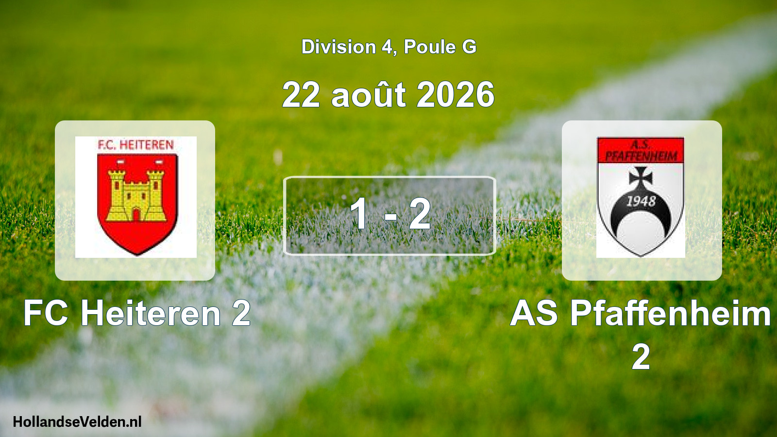 Total number of matches played: FC Heiteren 2 - AS Pfaffenheim 2 1 - 2 (22 August 2026)