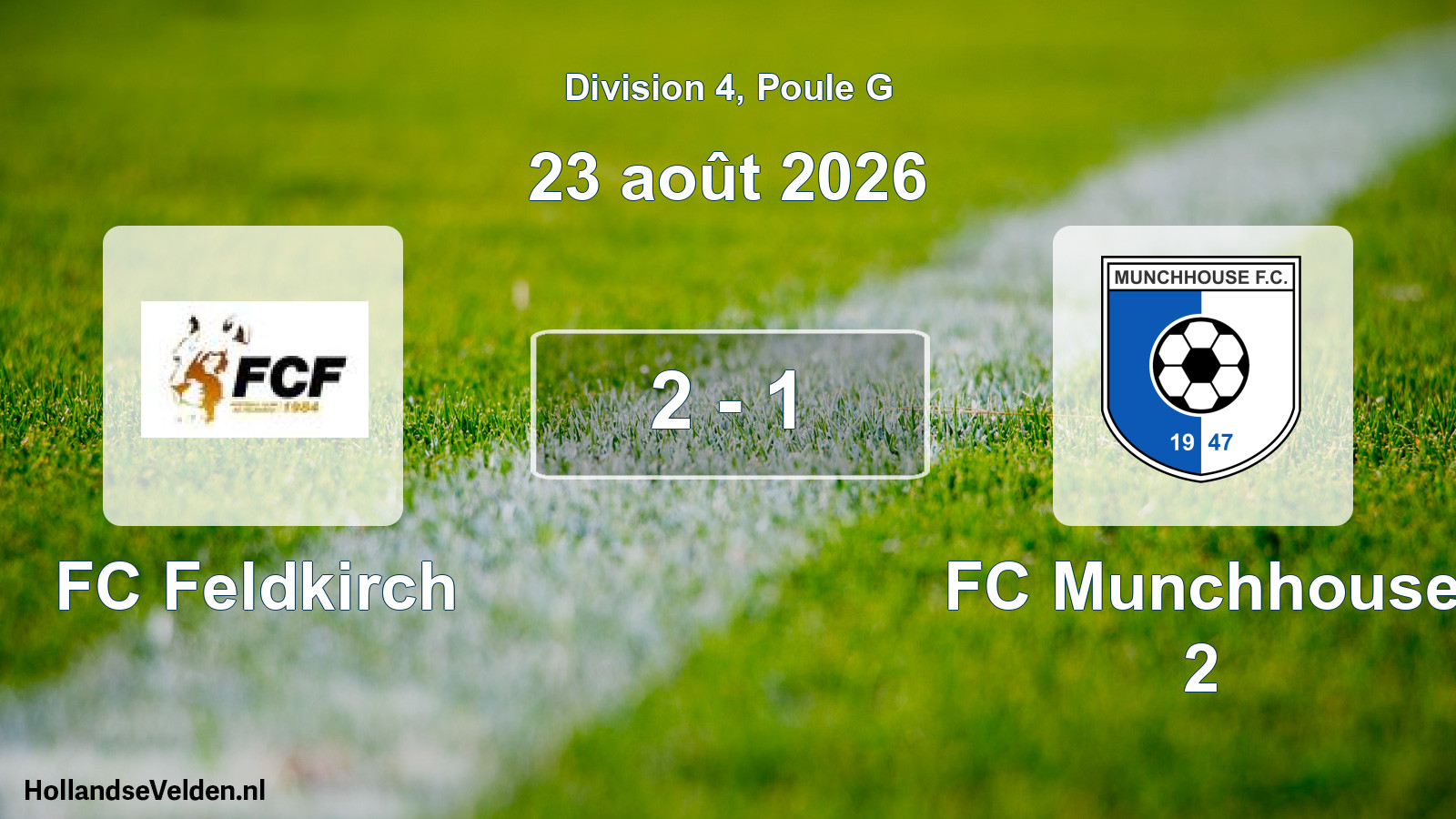 Scheduled Match: FC Feldkirch - FC Munchhouse 2 (23 August 2026)