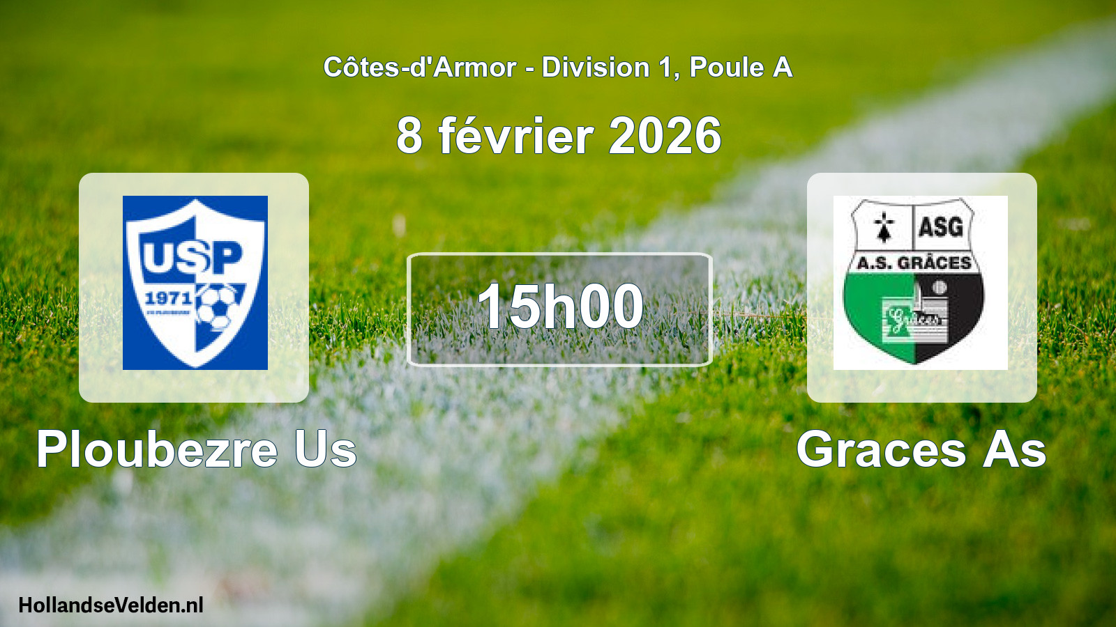 Geplande wedstrijd: Ploubezre Us - Graces As (8 février 2026)