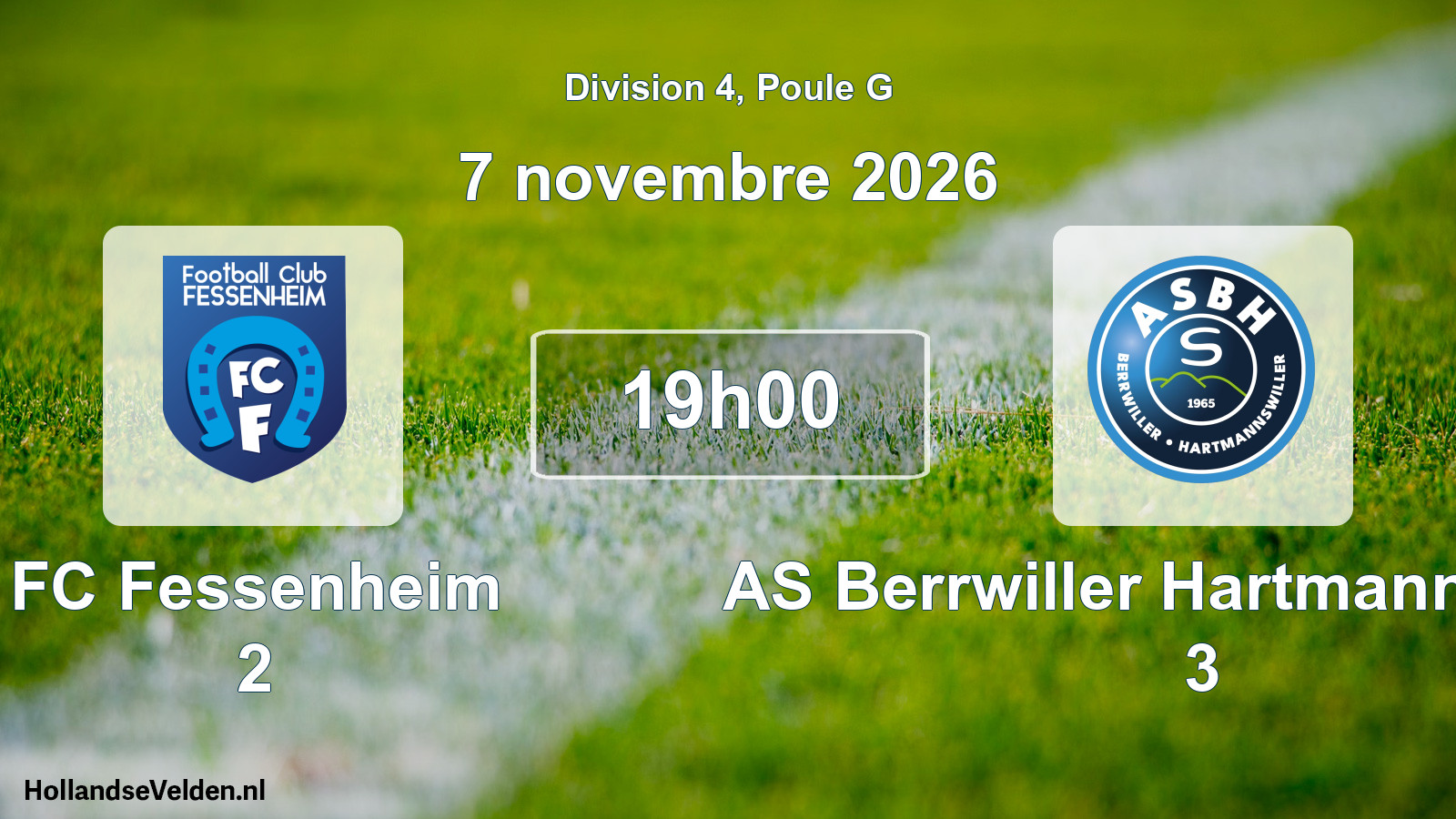 Scheduled Match: FC Fessenheim 2 - AS Berrwiller Hartmannswiller 3 (7 November 2026)