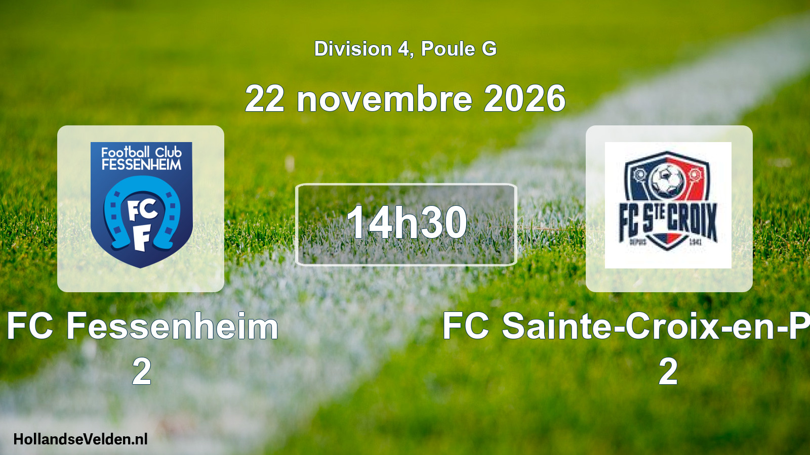 Scheduled Match: FC Fessenheim 2 - FC Sainte-Croix-en-Plaine 2 (22 November 2026)