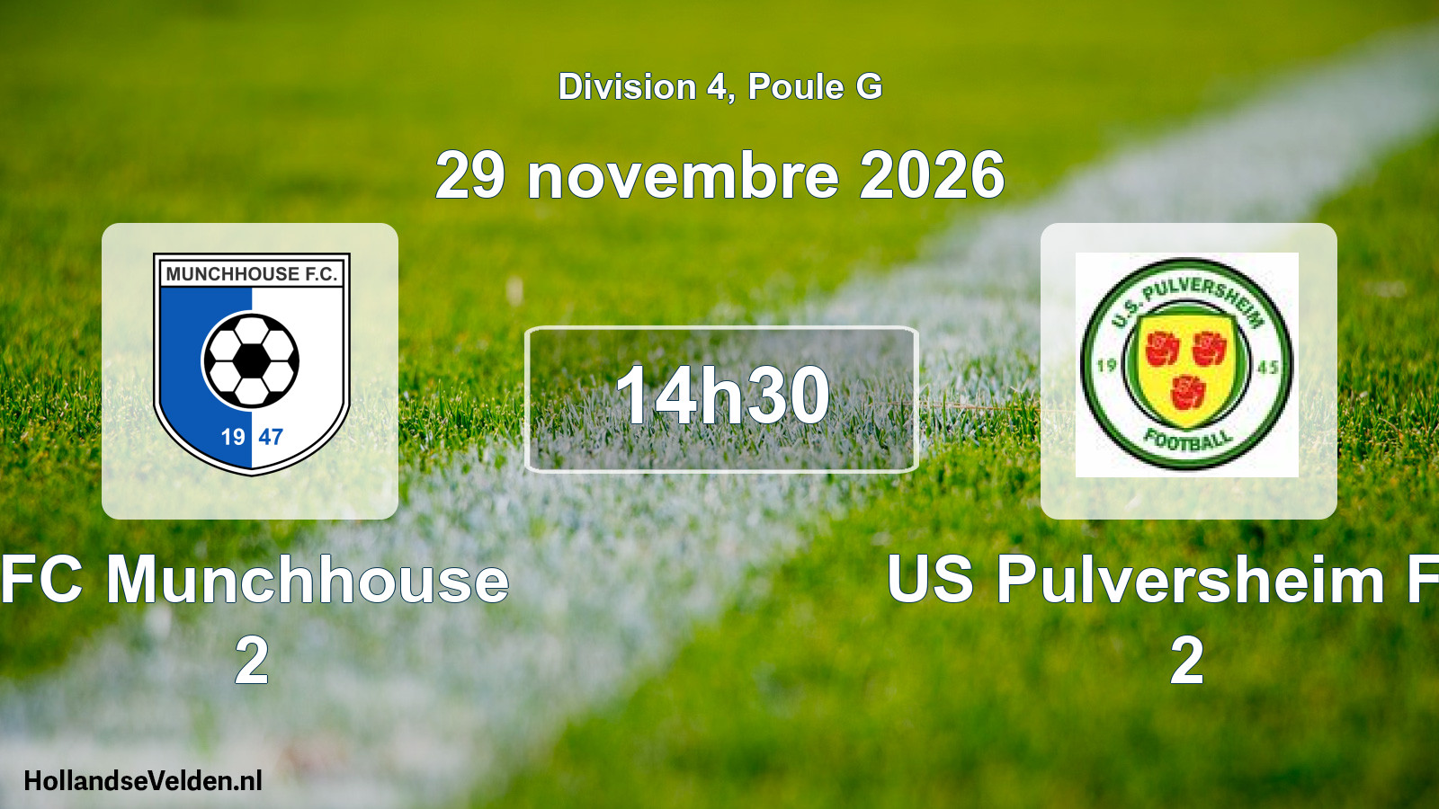 Scheduled Match: FC Munchhouse 2 - US Pulversheim FC 2 (29 November 2026)