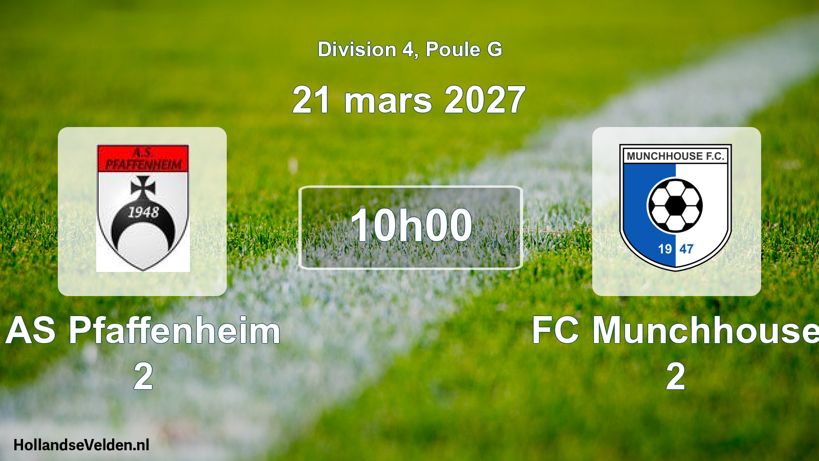 Scheduled Match: AS Pfaffenheim 2 - FC Munchhouse 2 (21 March 2027)