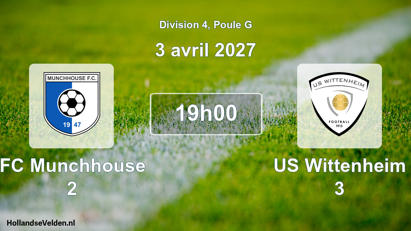Scheduled Match: FC Munchhouse 2 - US Wittenheim 3 (3 April 2027)