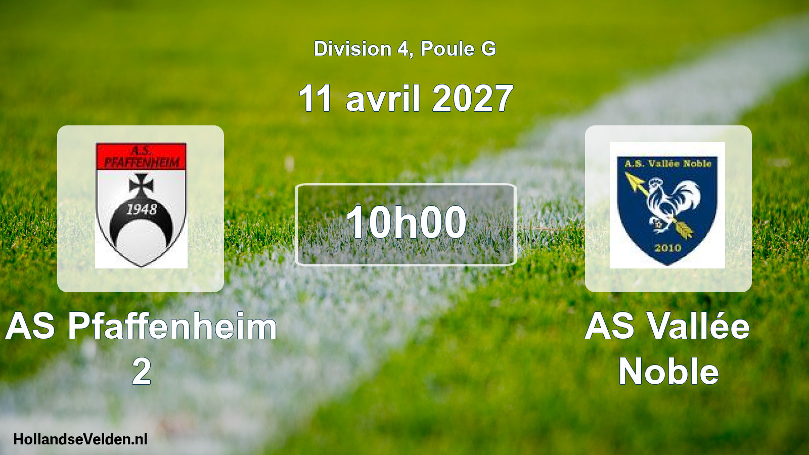 Scheduled Match: AS Pfaffenheim 2 - AS Vallée Noble (11 April 2027)