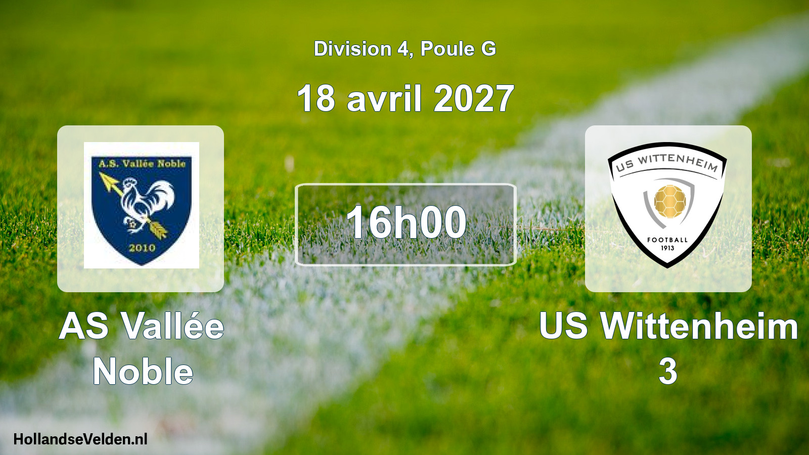 Scheduled Match: AS Vallée Noble - US Wittenheim 3 (18 April 2027)