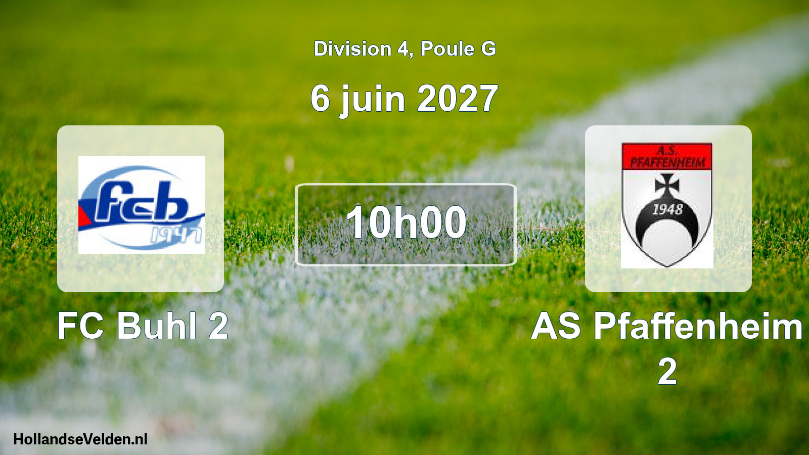 Scheduled Match: FC Buhl 2 - AS Pfaffenheim 2 (6 June 2027)
