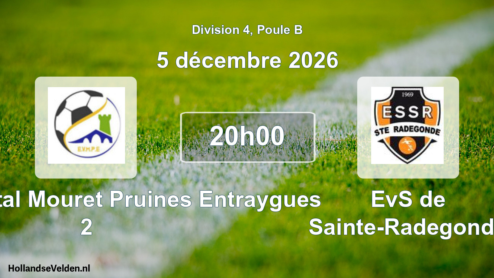 Geplande wedstrijd: Ent. Villecomtal Mouret Pruines Entraygues 2 - EvS de Sainte-Radegonde (5 december 2026)