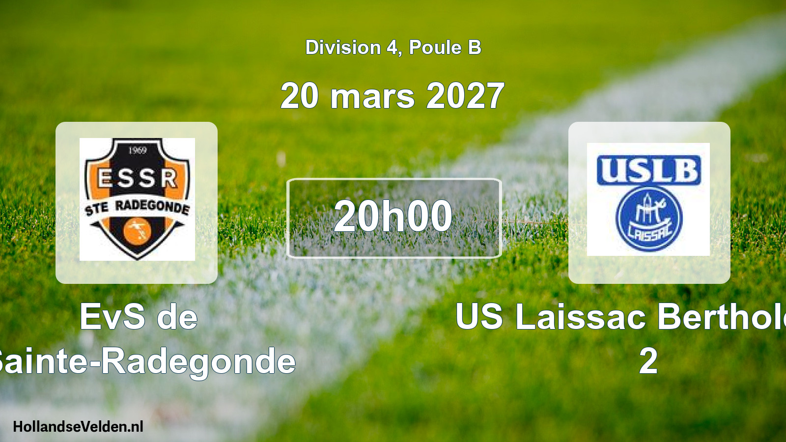 Match programmé: EvS de Sainte-Radegonde - US Laissac Bertholène 2 (20 mars 2027)