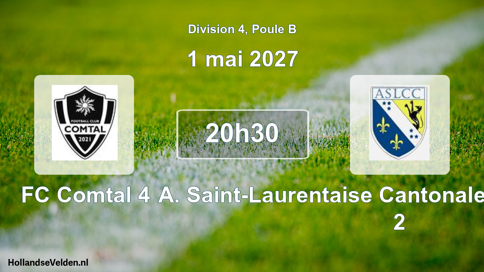 Match programmé: FC Comtal 4 - A. Saint-Laurentaise Cantonale Canourguaise 2 (1 mai 2027)