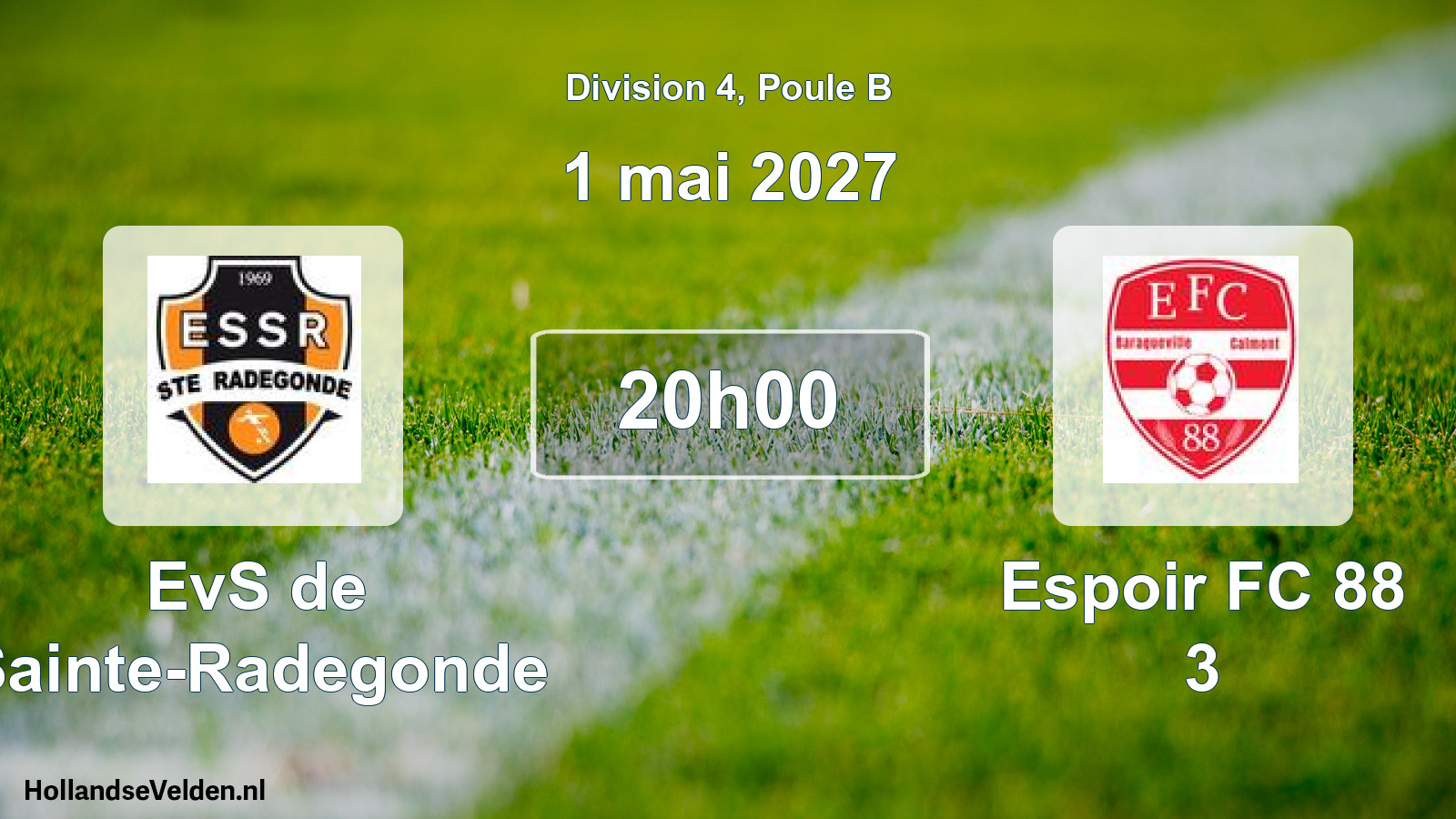 Match programmé: EvS de Sainte-Radegonde - Espoir FC 88 3 (1 mai 2027)