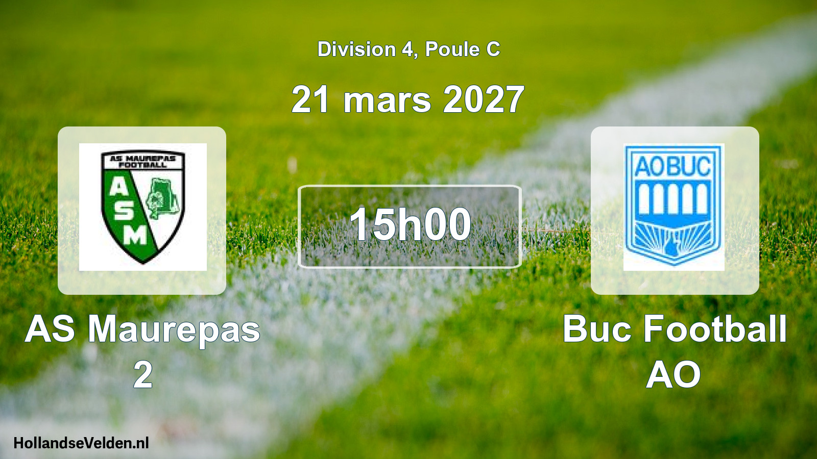 Scheduled Match: AS Maurepas 2 - Buc Football AO (21 March 2027)