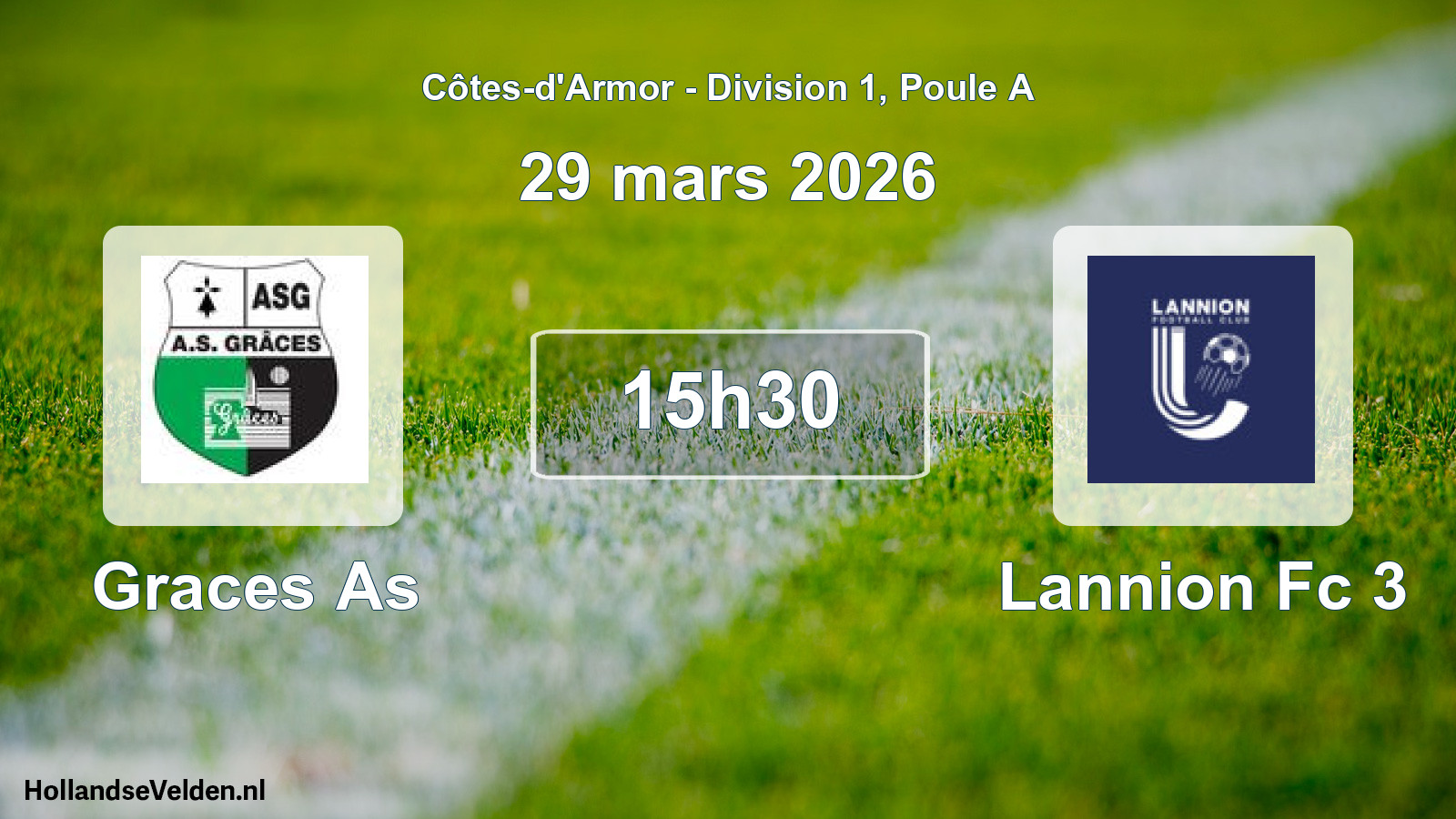 Geplande wedstrijd: Graces As - Lannion Fc 3 (29 maart 2026)