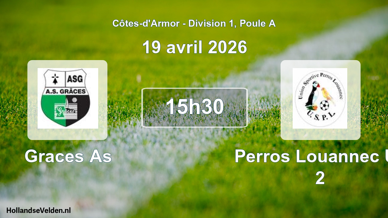 Scheduled Match: Graces As - Perros Louannec Us 2 (19 April 2026)