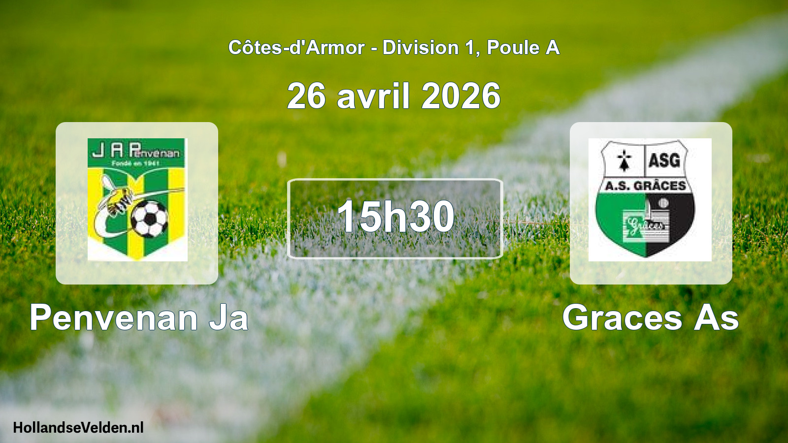 Scheduled Match: Penvenan Ja - Graces As (26 April 2026)