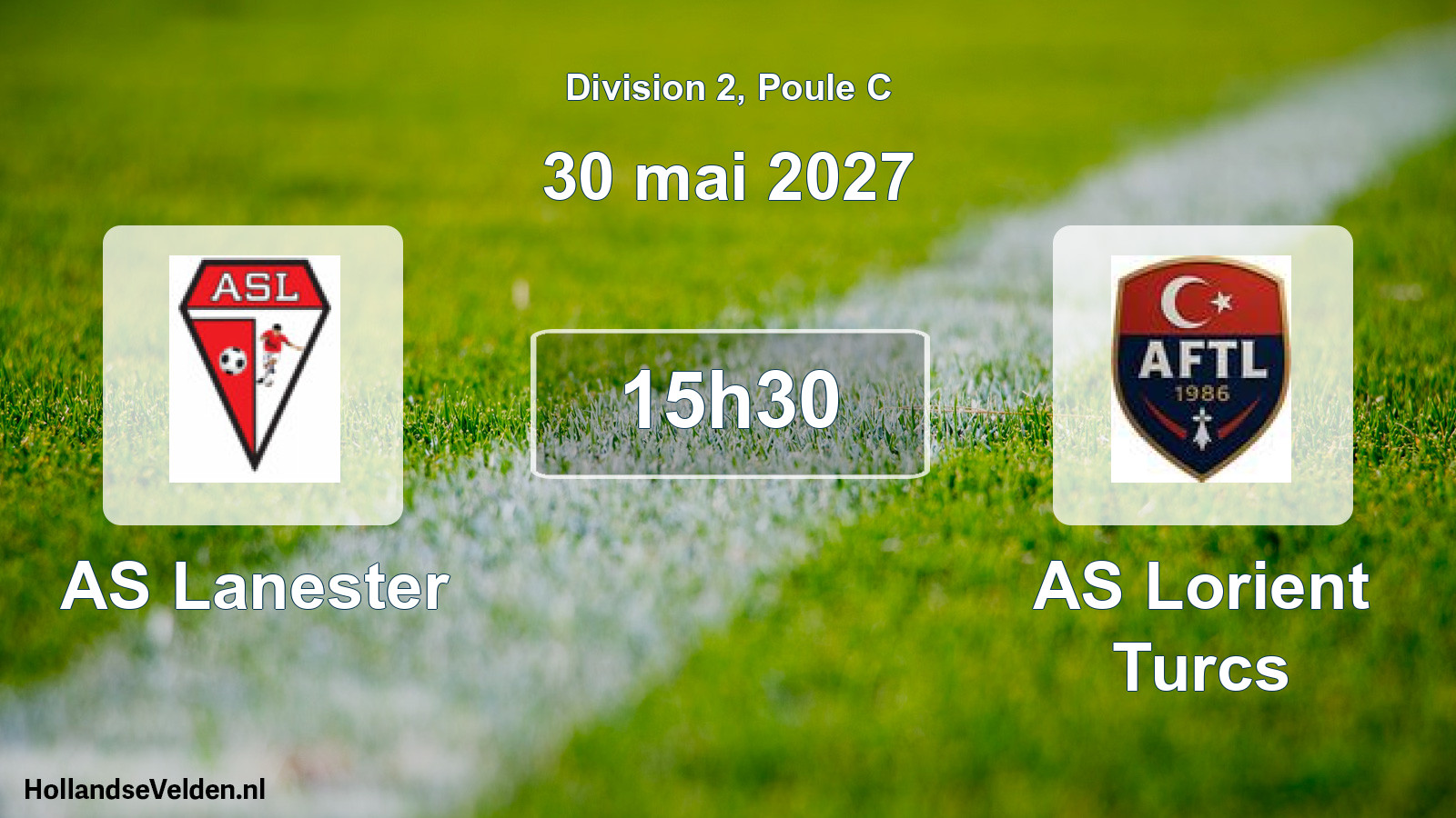 Match programmé: AS Lanester - AS Lorient Turcs (30 mai 2027)