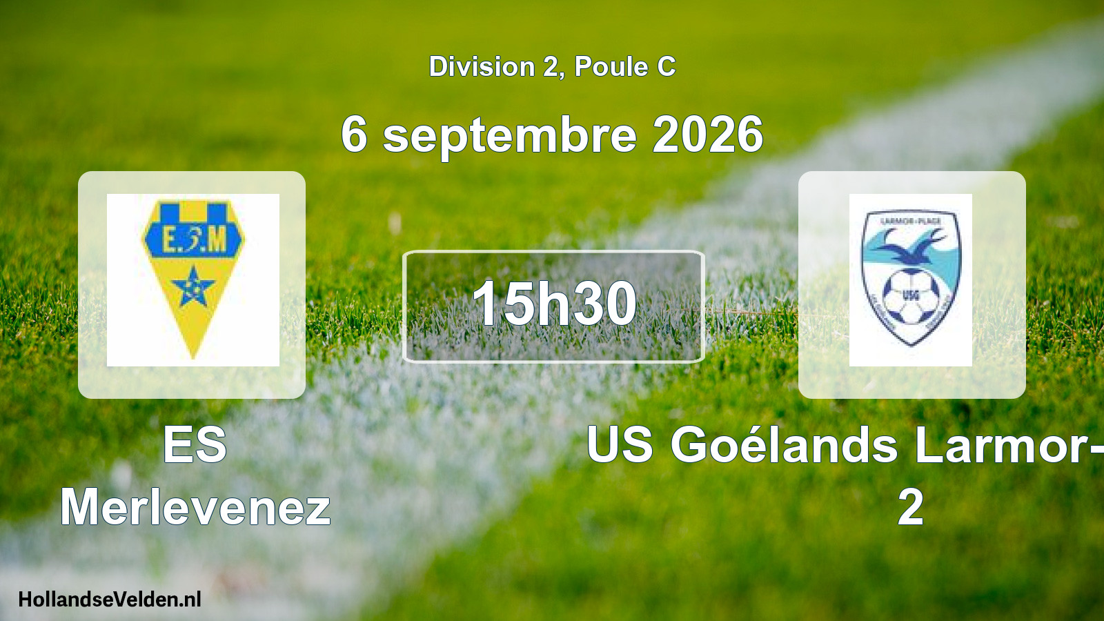 Match programmé: ES Merlevenez - US Goélands Larmor-Plage 2 (6 septembre 2026)