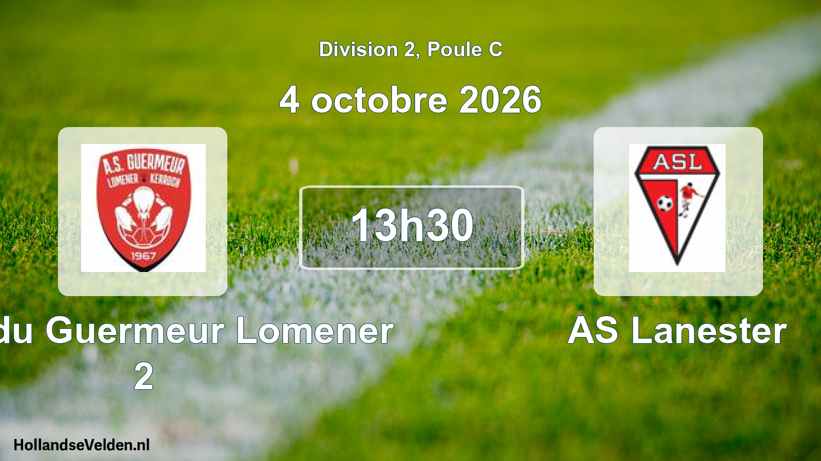 Scheduled Match: AMS du Guermeur Lomener 2 - AS Lanester (4 October 2026)