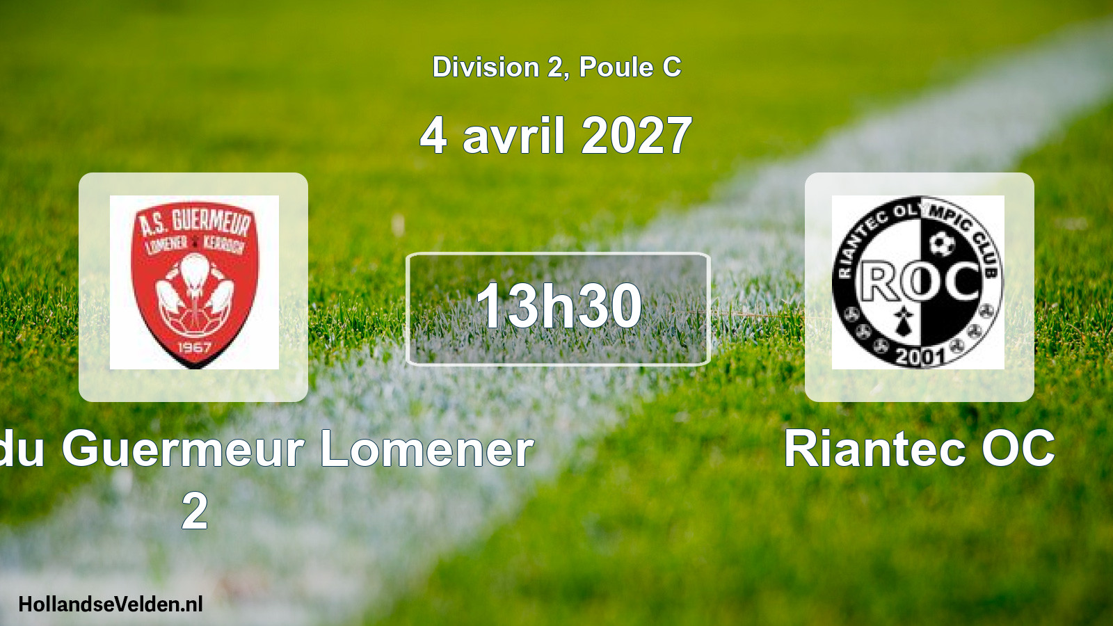 Match programmé: AMS du Guermeur Lomener 2 - Riantec OC (4 avril 2027)