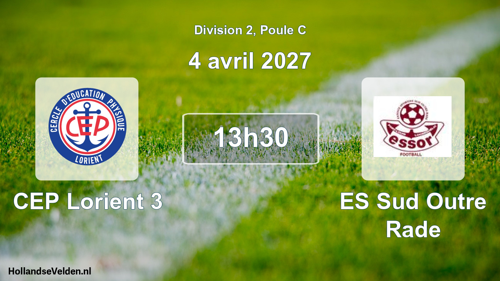 Scheduled Match: CEP Lorient 3 - ES Sud Outre Rade (4 April 2027)