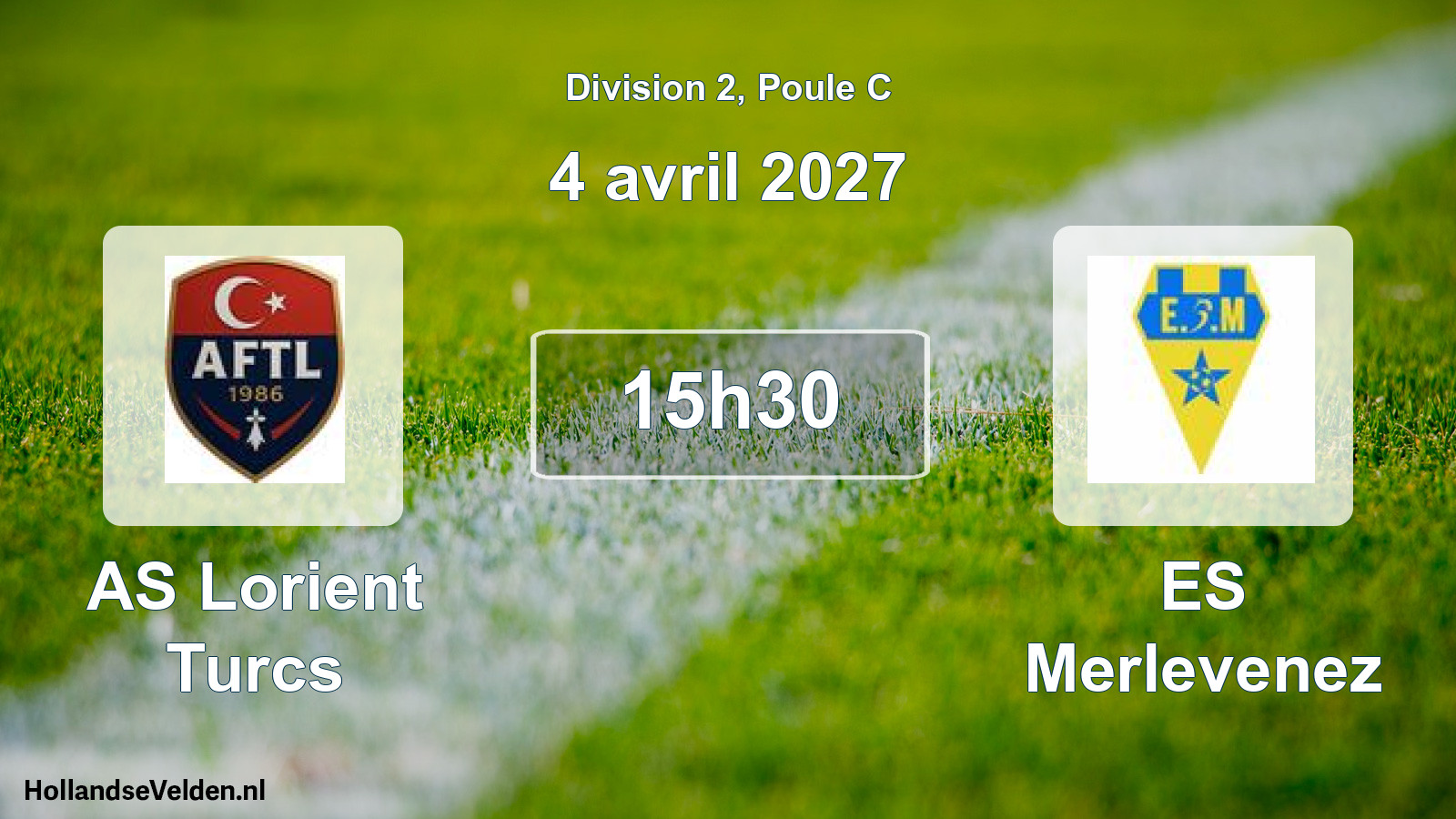 Match programmé: AS Lorient Turcs - ES Merlevenez (4 avril 2027)