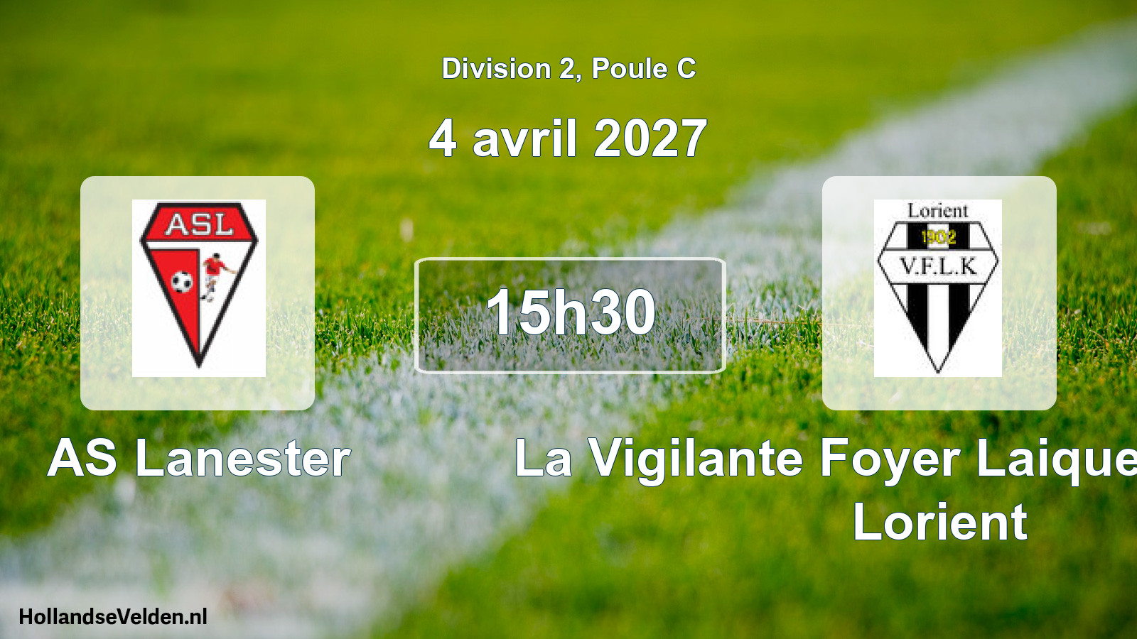 Scheduled Match: AS Lanester - La Vigilante Foyer Laique Keryado Lorient (4 April 2027)