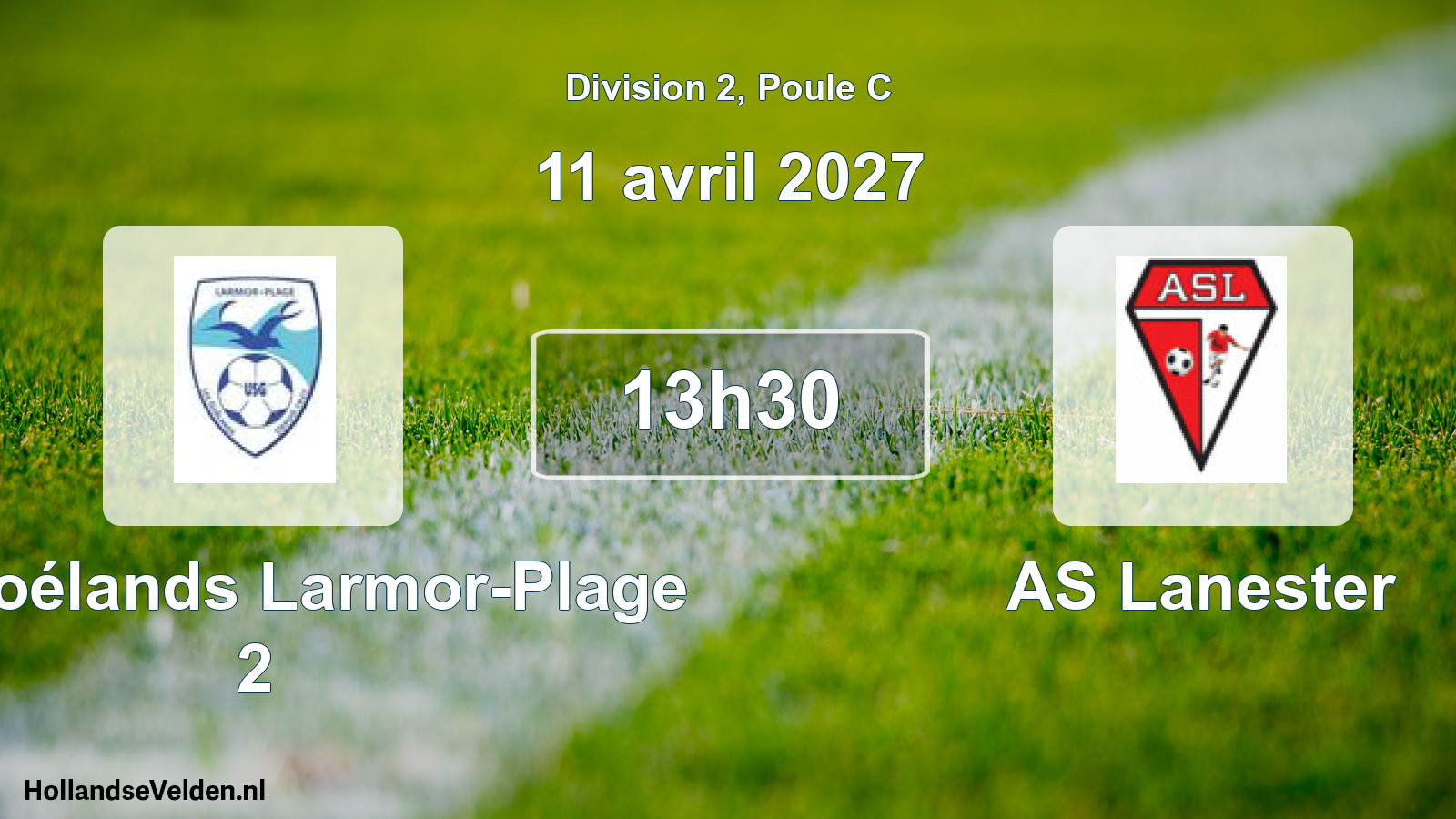 Scheduled Match: US Goélands Larmor-Plage 2 - AS Lanester (11 April 2027)