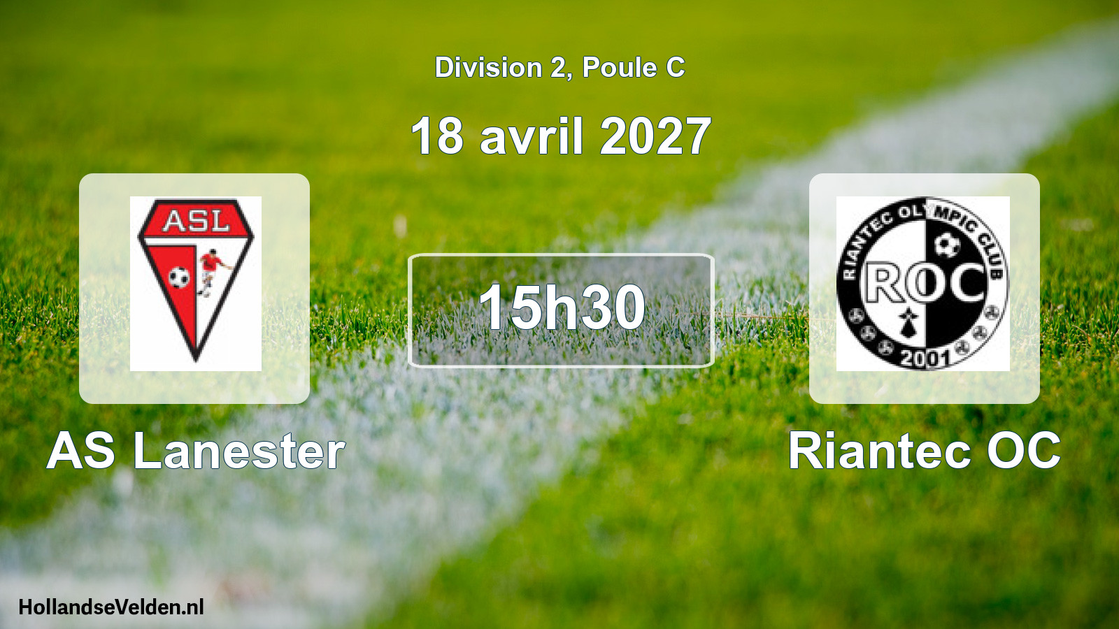Match programmé: AS Lanester - Riantec OC (18 avril 2027)