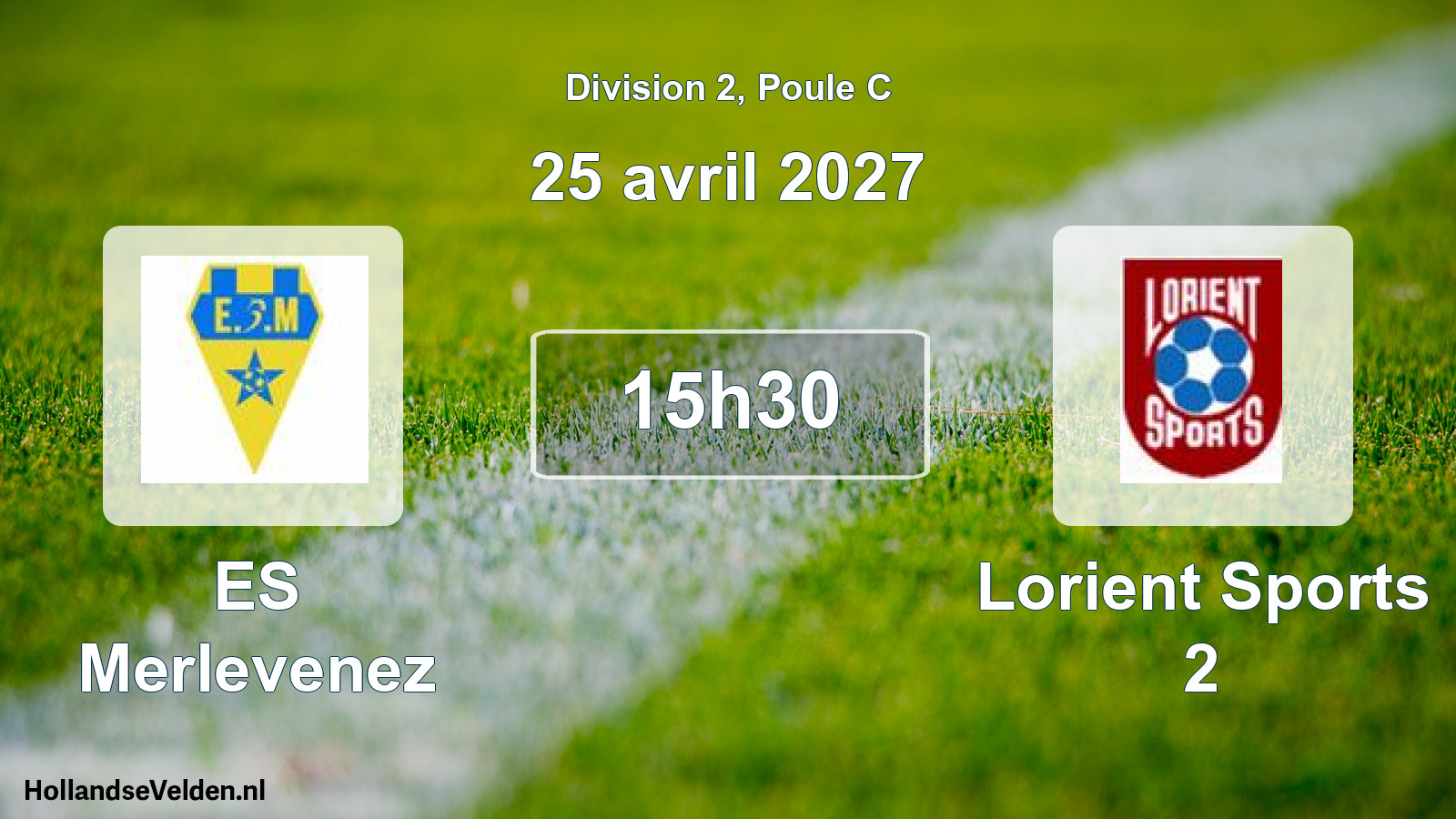 Scheduled Match: ES Merlevenez - Lorient Sports 2 (25 April 2027)