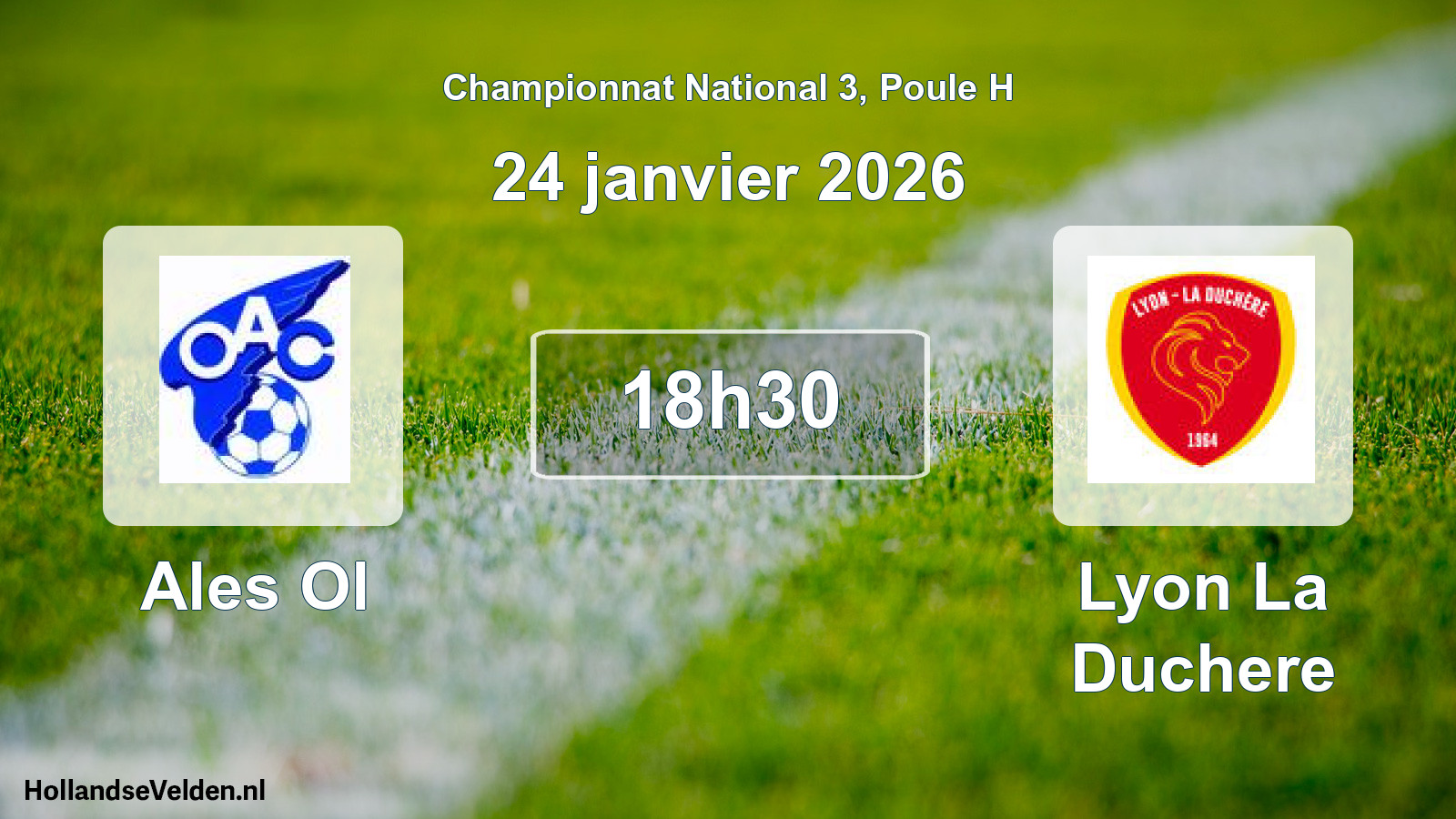 Scheduled Match: Ales Ol - Lyon La Duchere (24 January 2026)