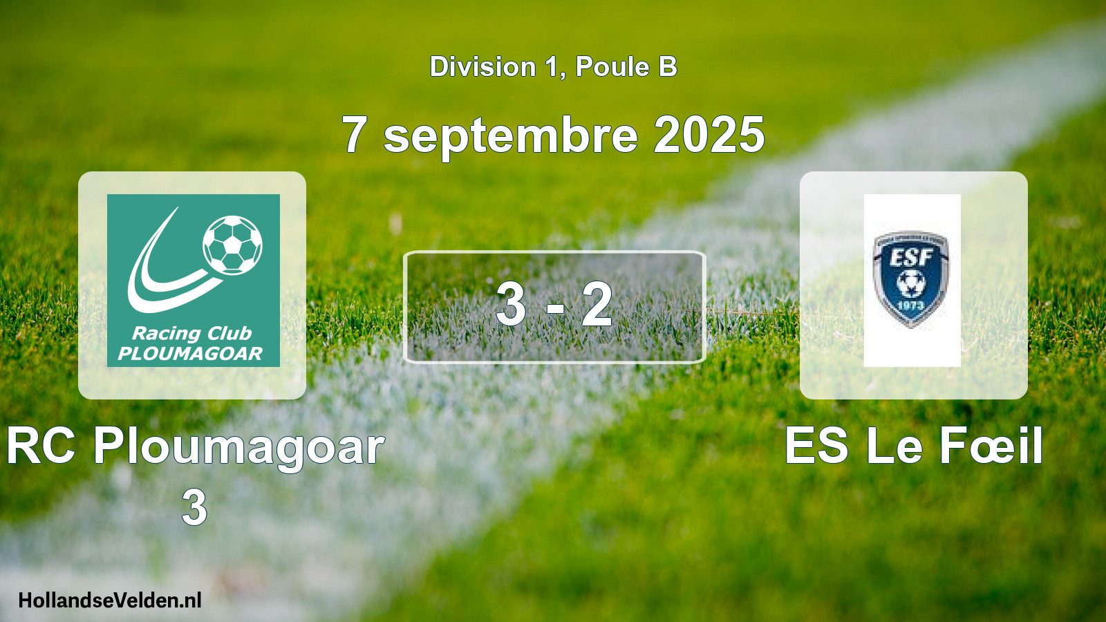 Match joué: RC Ploumagoar 3 - ES Le Fœil 3 - 2 (7 septembre 2025)