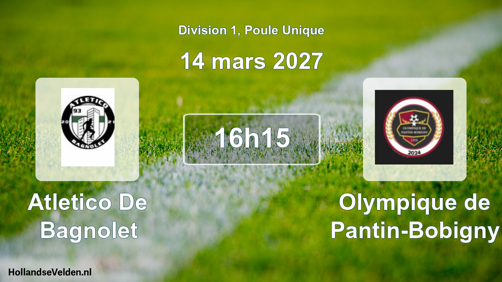 Scheduled Match: Atletico De Bagnolet - Olympique de Pantin-Bobigny (14 March 2027)