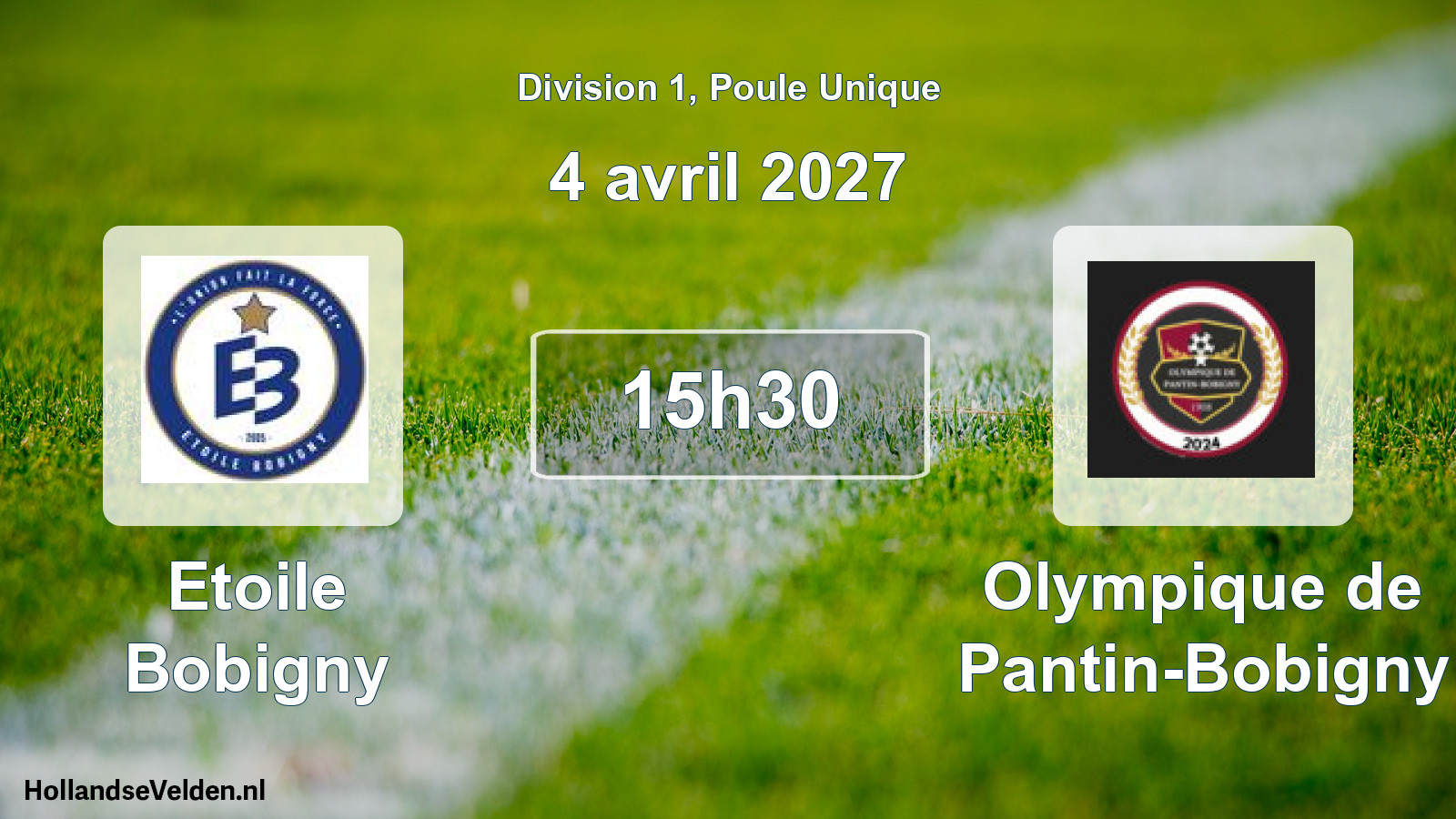 Scheduled Match: Etoile Bobigny - Olympique de Pantin-Bobigny (4 April 2027)