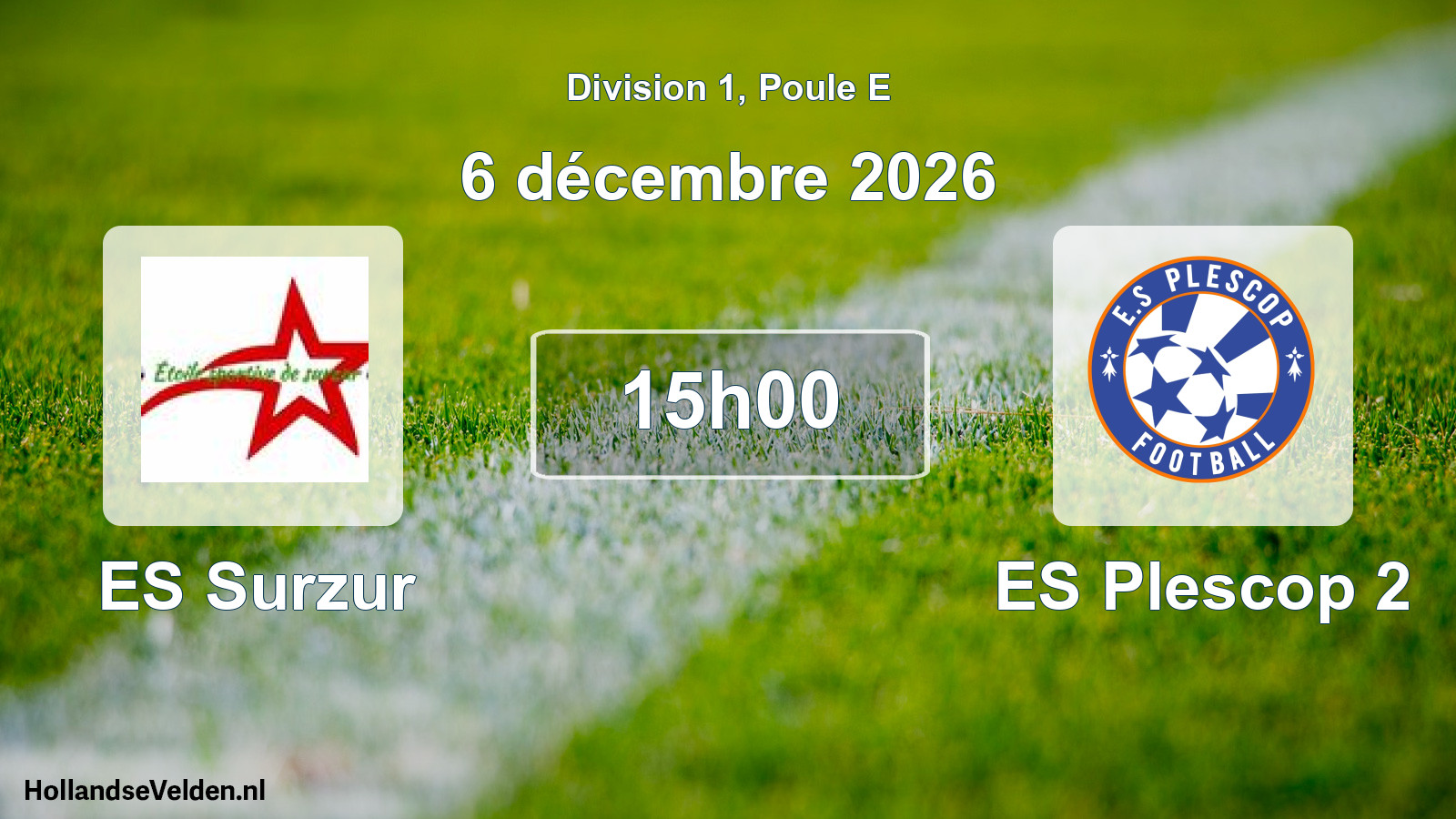 Scheduled Match: ES Surzur - ES Plescop 2 (6 December 2026)