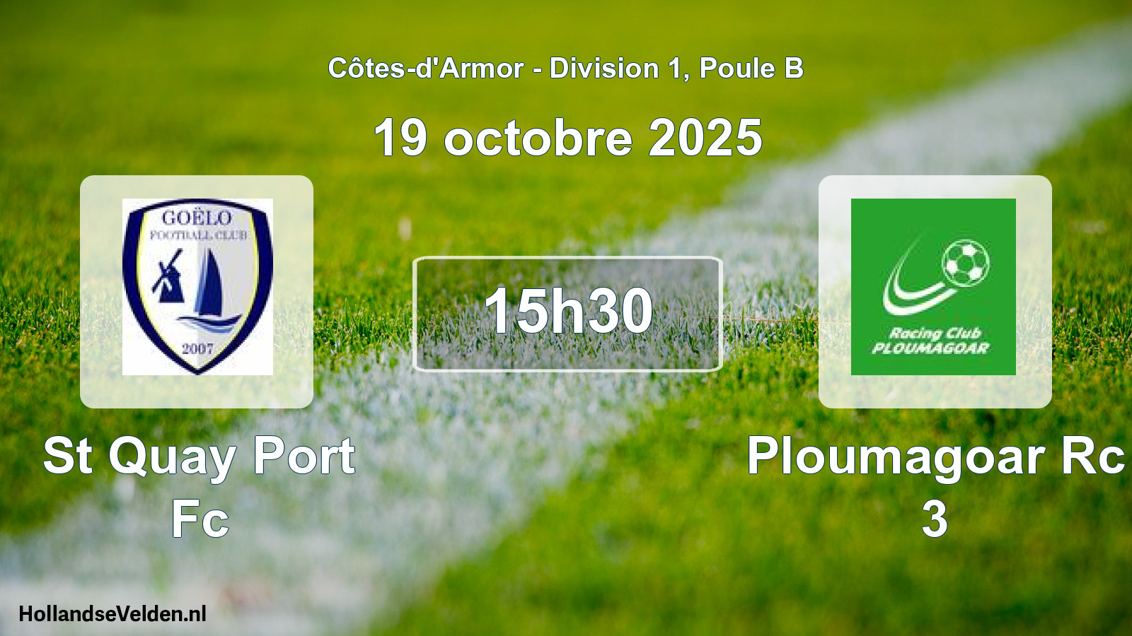 Geplande wedstrijd: St Quay Port Fc - Ploumagoar Rc 3 (19 oktober 2025)