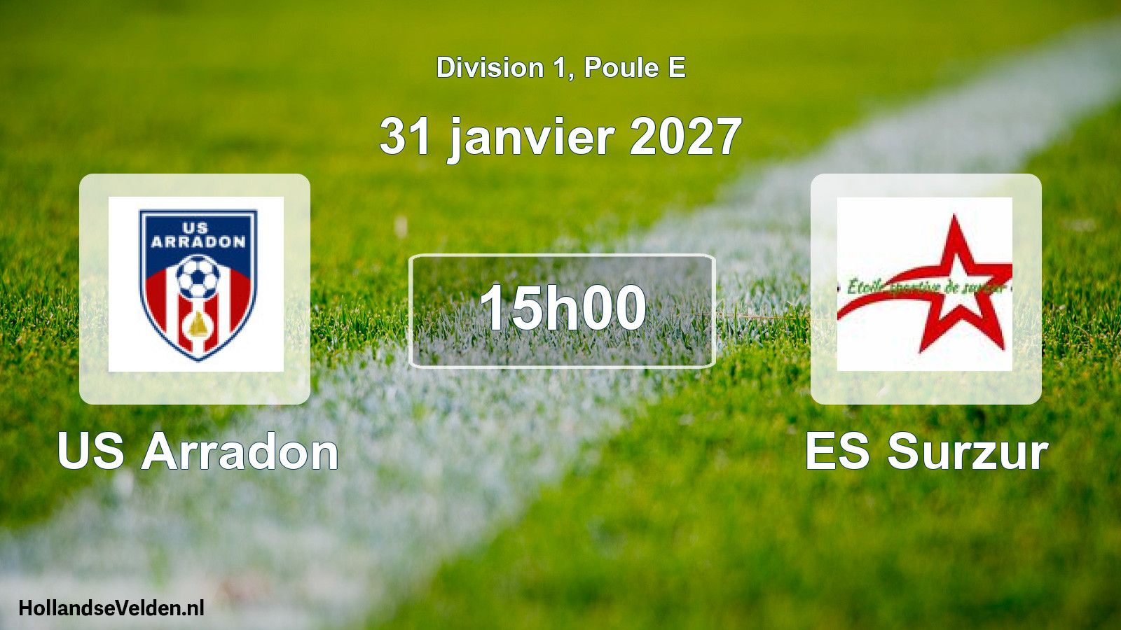 Scheduled Match: US Arradon - ES Surzur (31 January 2027)