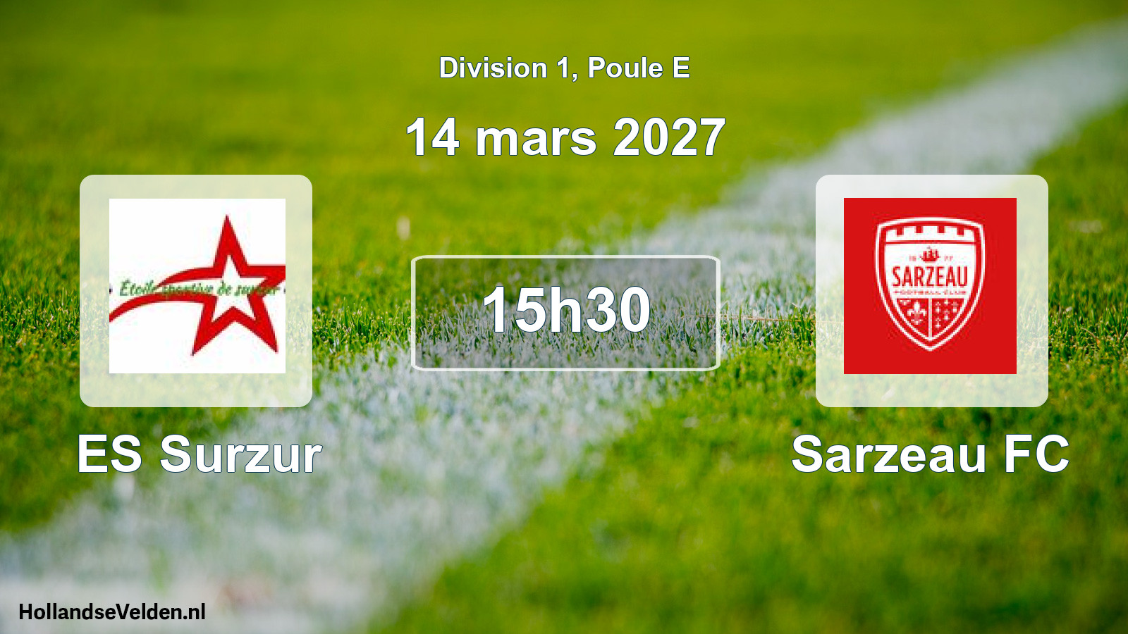 Scheduled Match: ES Surzur - Sarzeau FC (14 March 2027)