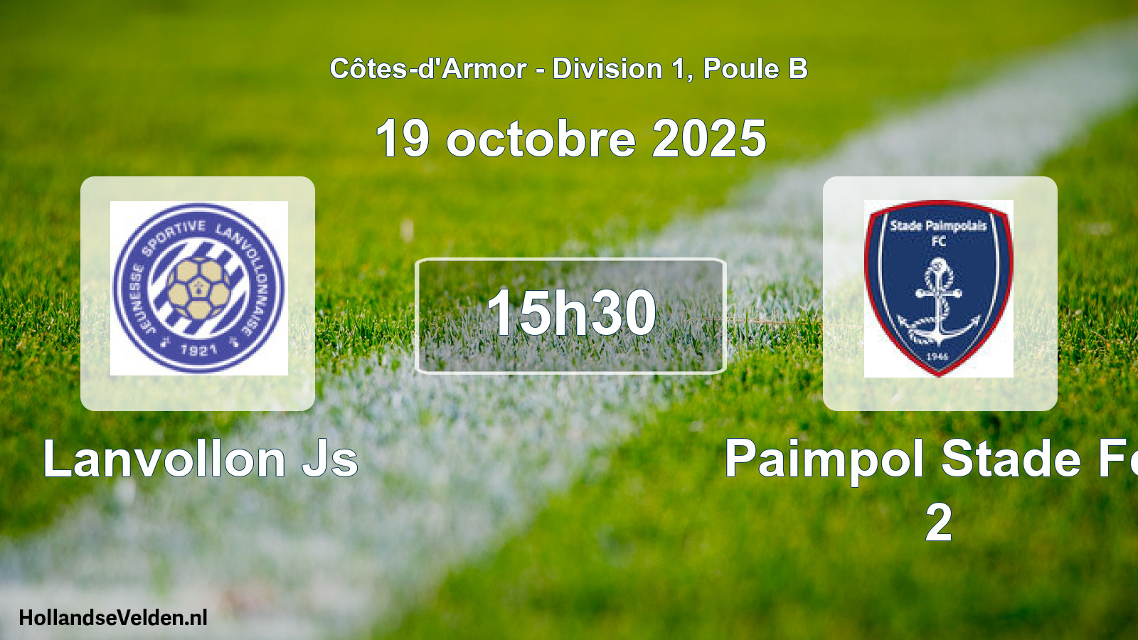 Scheduled Match: Lanvollon Js - Paimpol Stade Fc 2 (19 October 2025)