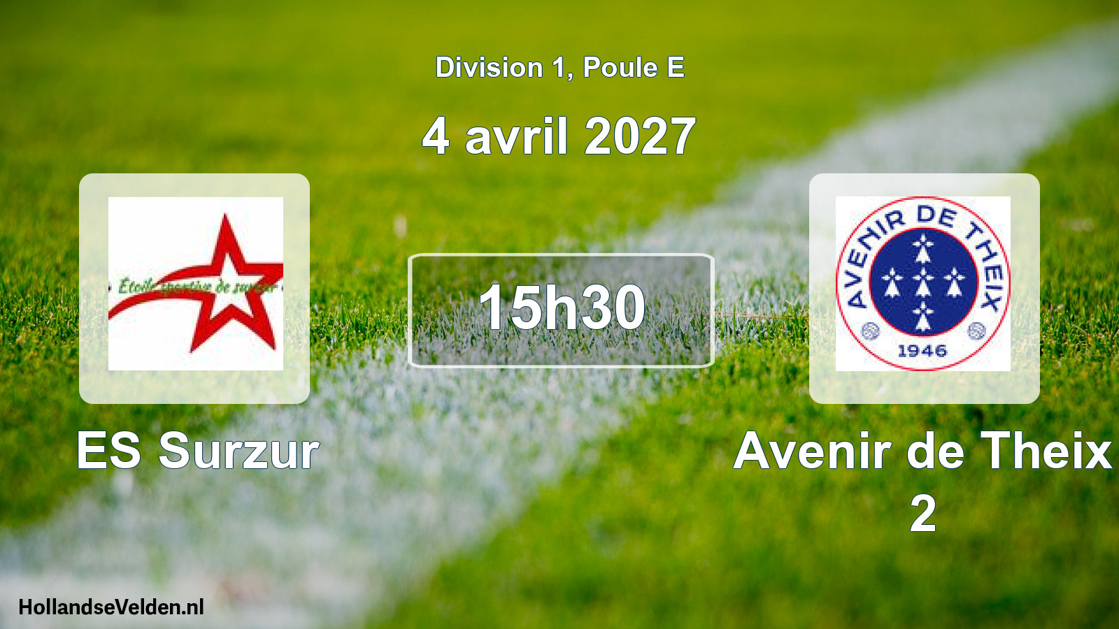 Scheduled Match: ES Surzur - Avenir de Theix 2 (4 April 2027)