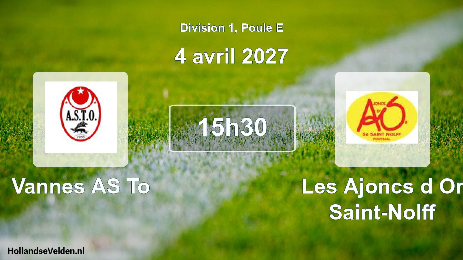 Scheduled Match: Vannes AS To - Les Ajoncs d Or Saint-Nolff (4 April 2027)