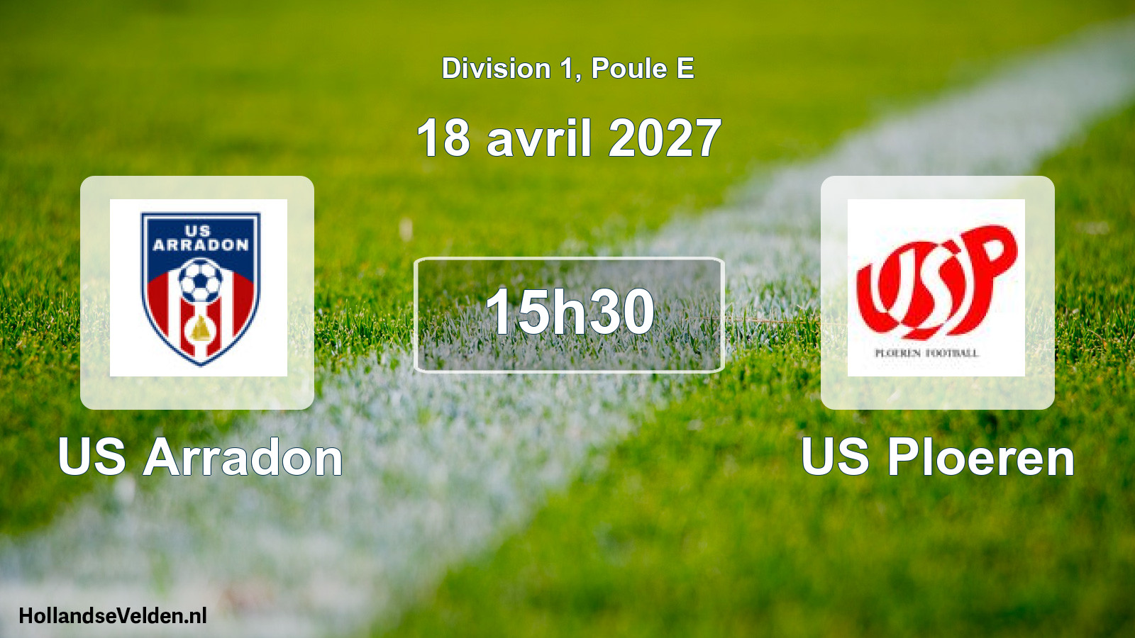 Scheduled Match: US Arradon - US Ploeren (18 April 2027)