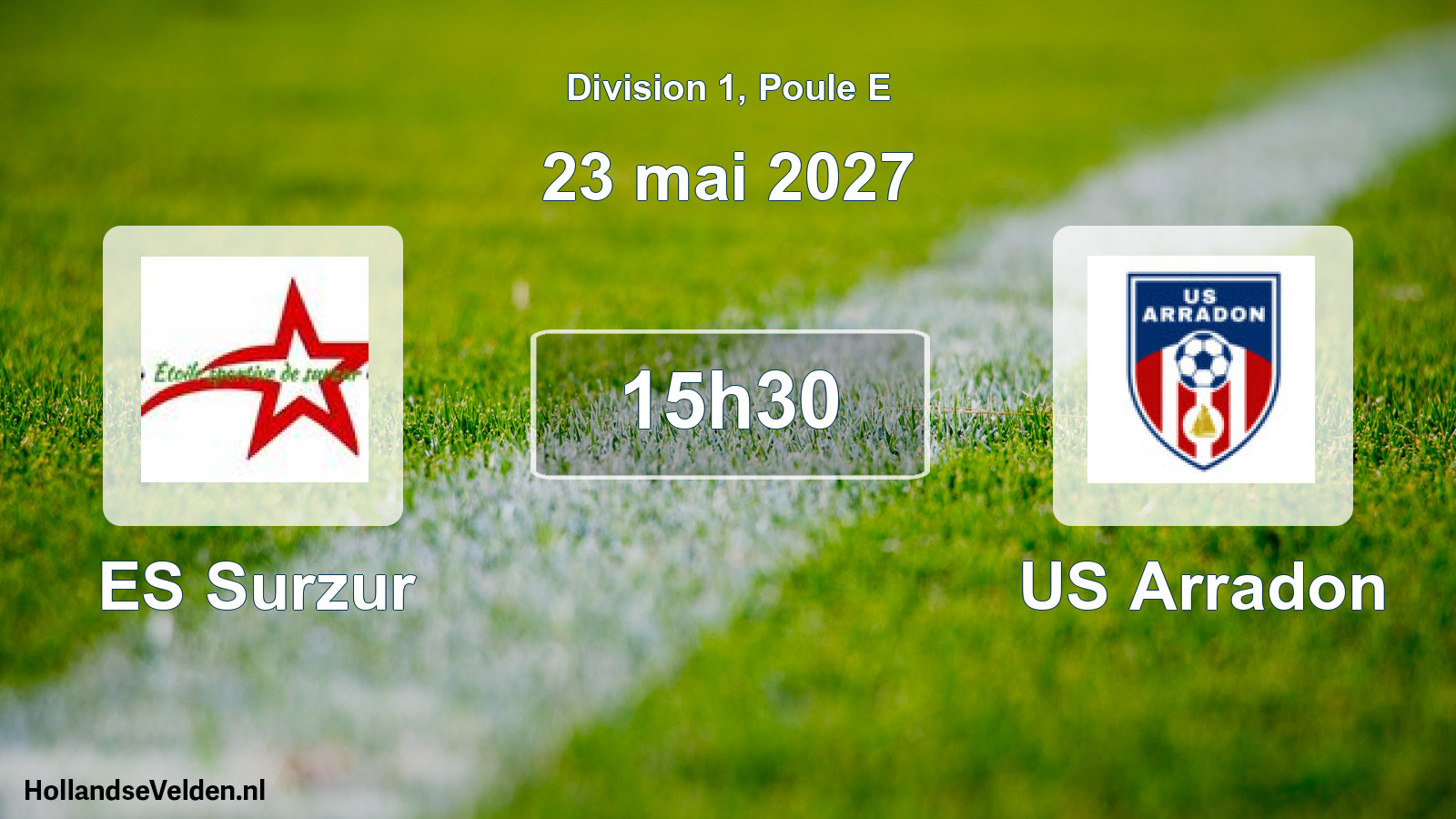 Match programmé: ES Surzur - US Arradon (23 mai 2027)