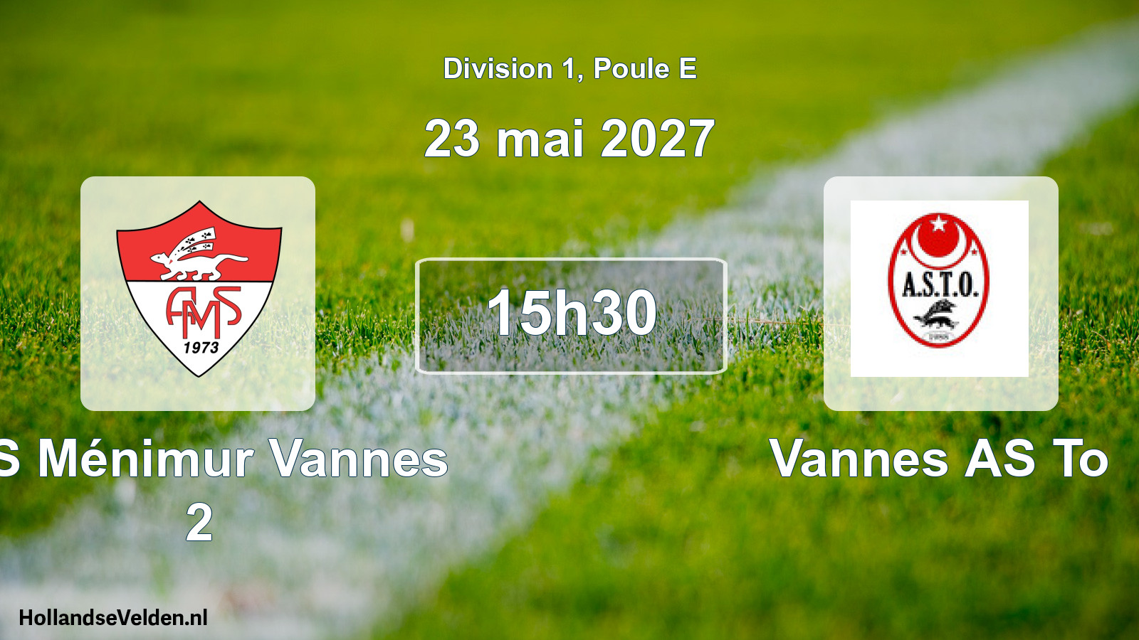 Match programmé: AS Ménimur Vannes 2 - Vannes AS To (23 mai 2027)